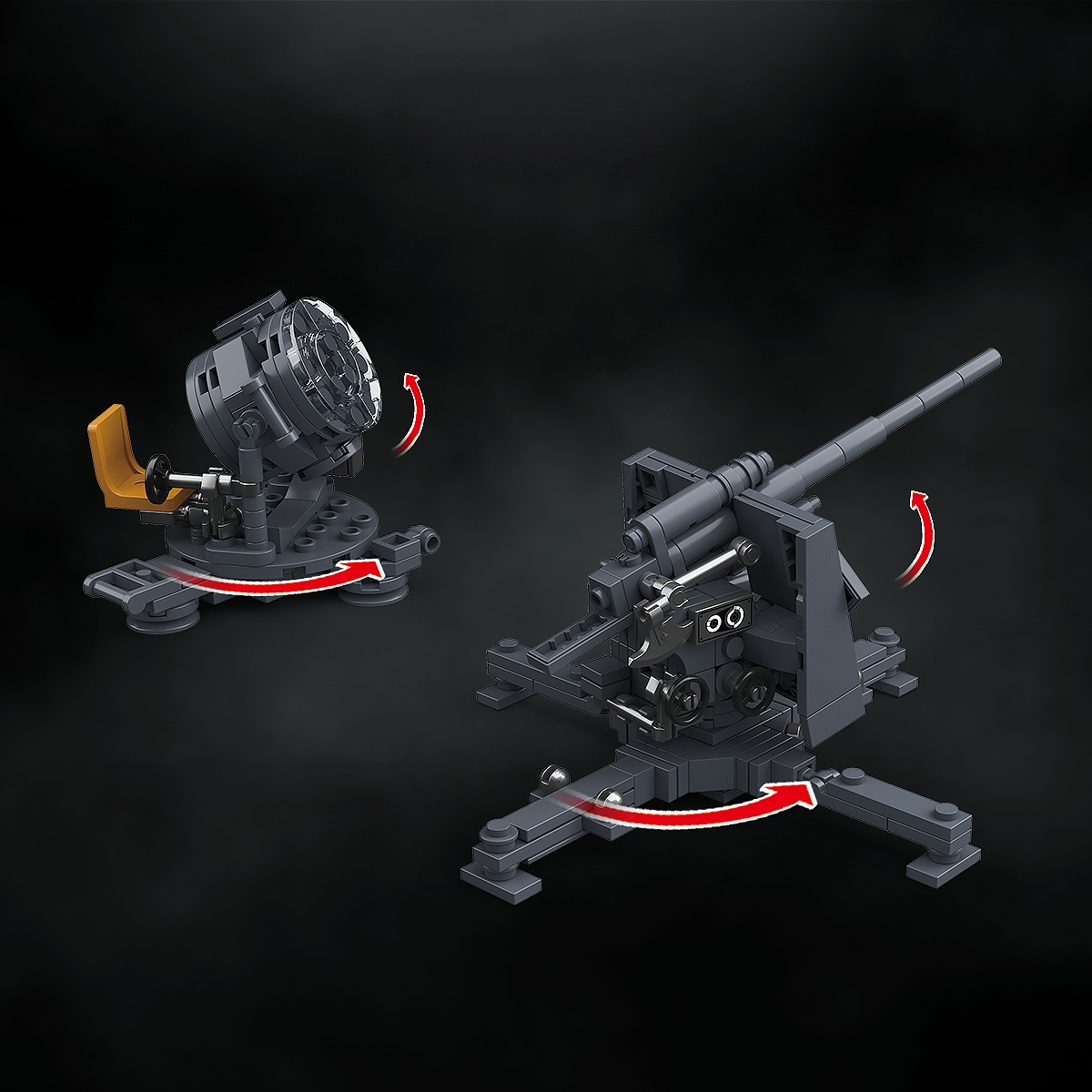 8.8 cm Flak 37 & 60 cm Flak Sw-36 Searchlight | 346+PCS