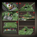 T-34/76 Medium Tank | 1013+PCS | 1:28 | WWII Soviet Armor