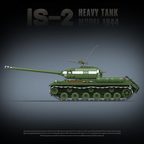 IS-2 Heavy Tank Model 1944 | 1703 PCS | 1:28 | WWII Soviet Heavy Tank