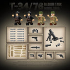 T-34/76 Medium Tank | 1013+PCS | 1:28 | WWII Soviet Armor