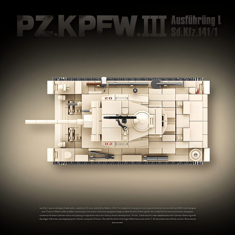 Panzer III Ausf. L | 959+PCS | 1:28 | WWII German Medium Tank