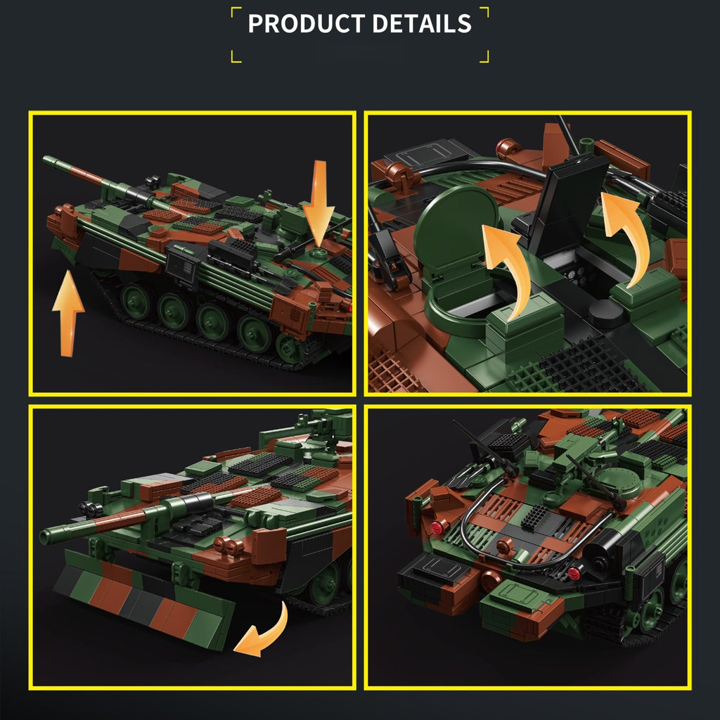 Strv 103B Main Battle Tank | 1773+PCS | 1:28 | Cold War Swedish MBT