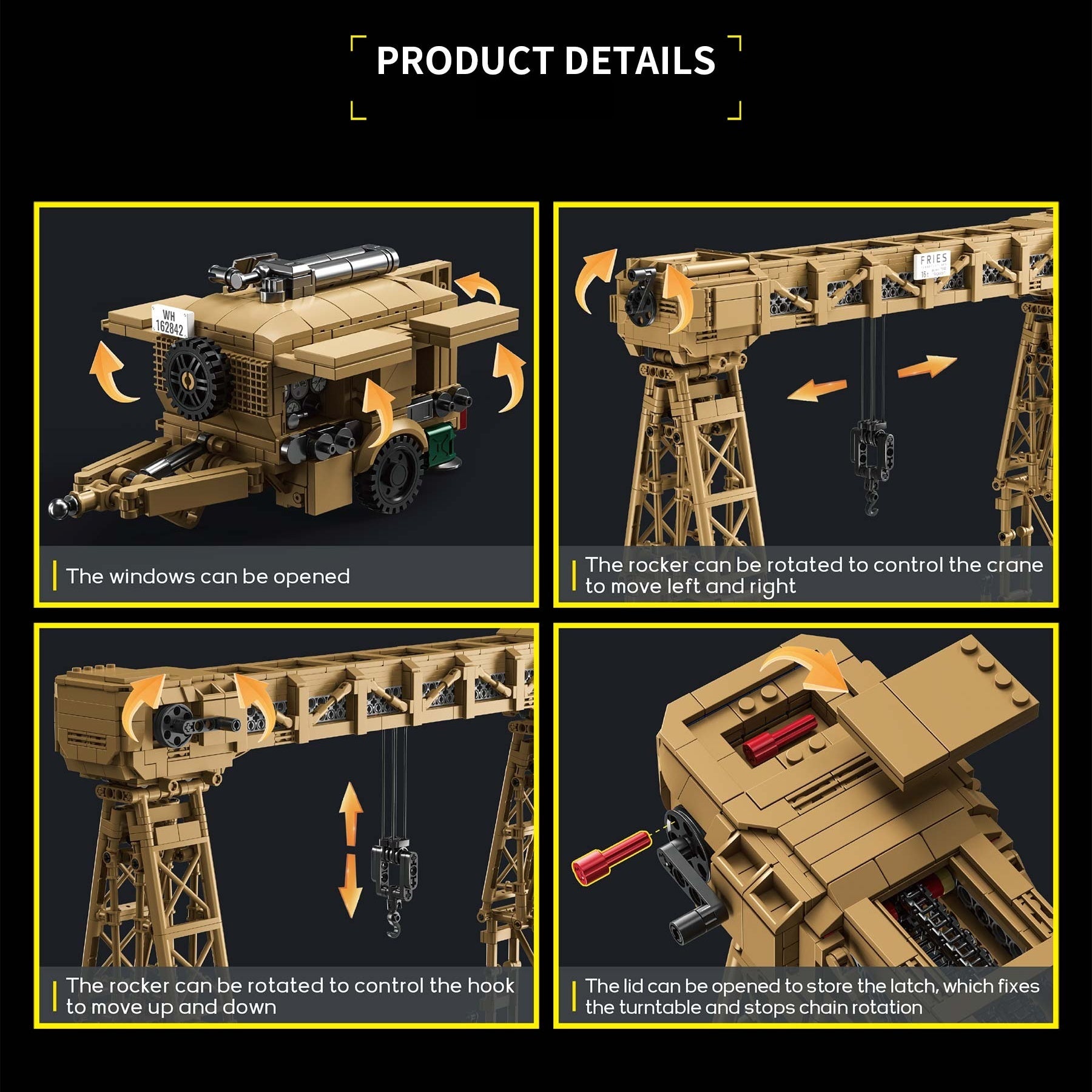 Rivers Gantry Crane | 2803+PCS | WWII German Military Maintenance | Fries 16T Crane