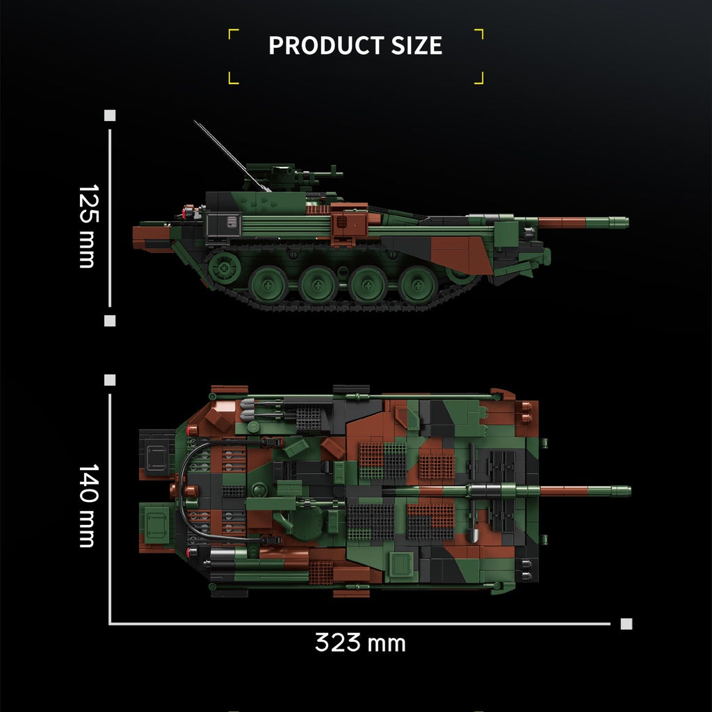 Strv 103B Main Battle Tank | 1773+PCS | 1:28 | Cold War Swedish MBT
