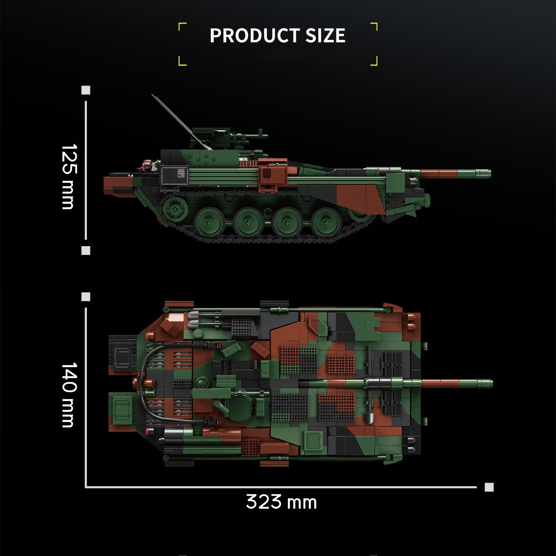 Strv 103B Main Battle Tank | 1773+PCS | 1:28 | Cold War Swedish MBT