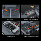 Tiger I Early No.332 | 1:28 Hybrid Collector Model | 1630PCS