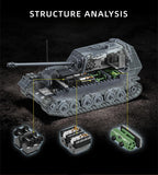 Jagdpanzer Tiger/P | 1,702+ PCS | 1:28 Giant Scale | Flagship Interior Series