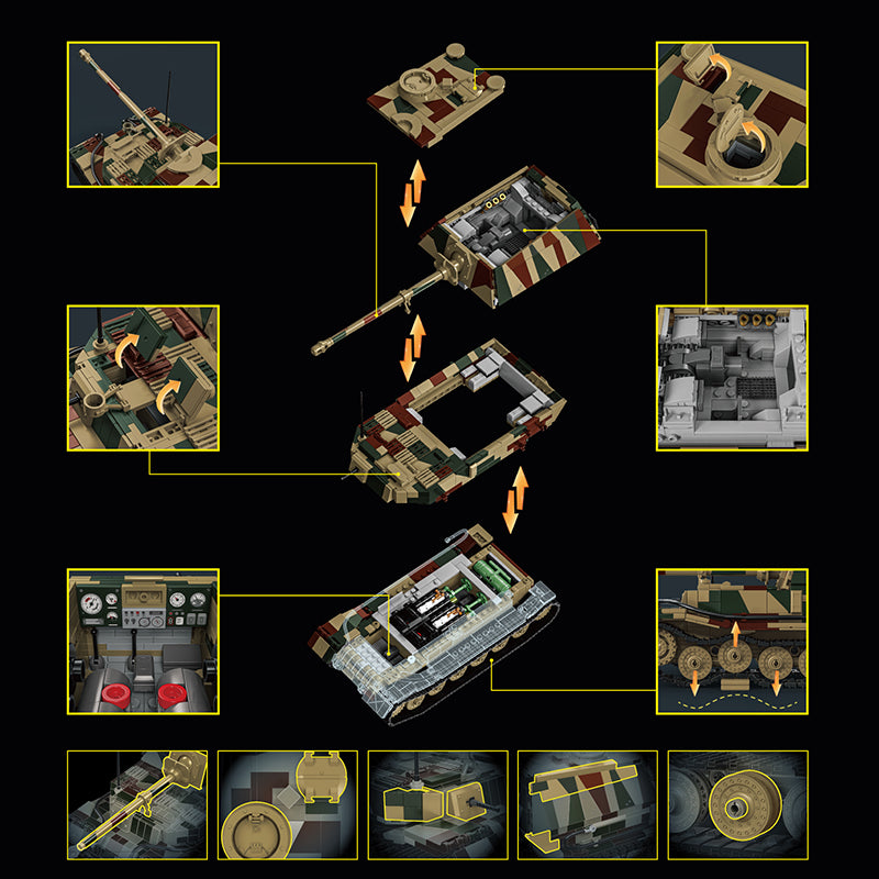 Jagdpanzer Tiger/P (Elefant) | 1750+PCS | 1:28 | WWII