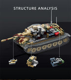 Tiger Tank (P) | 1656+PCS | 1:28 | WWII German Heavy Tank