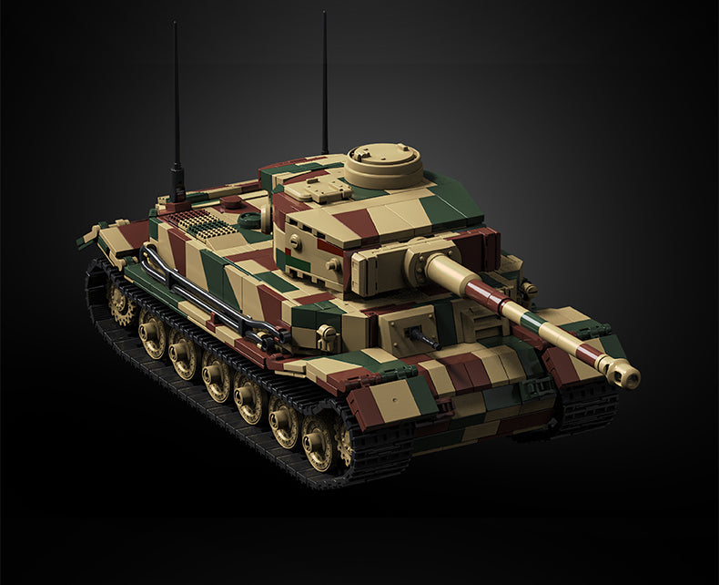 Tiger Tank (P) | 1656+PCS | 1:28 | WWII German Heavy Tank