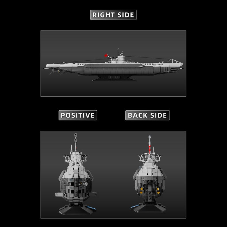 U-96 Type VIIC Submarine | 3565+PCS | 1:72