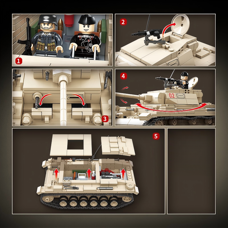 Panzer III Ausf. L | 959+PCS | 1:28 | WWII German Medium Tank