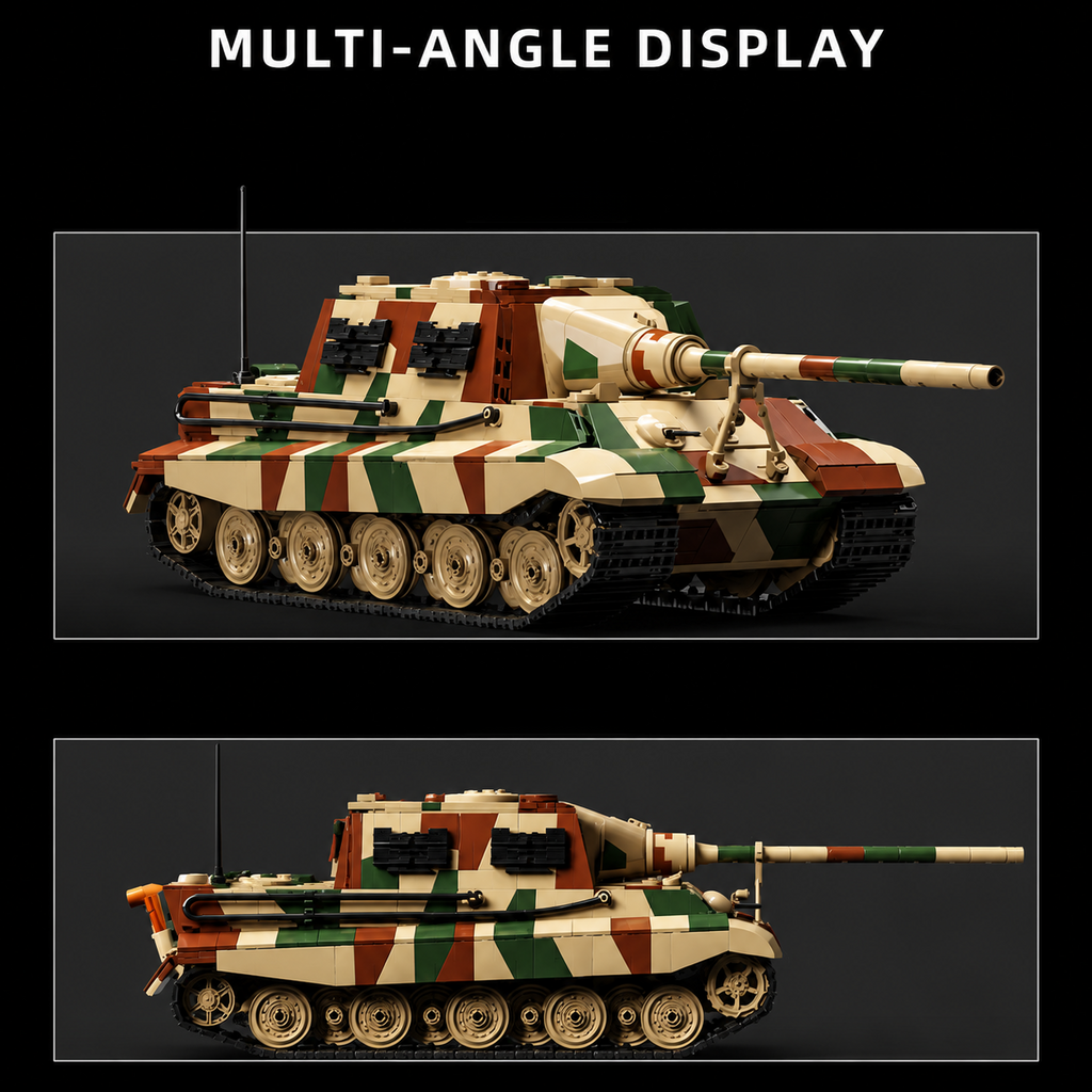 Jagdtiger | 1821+PCS | 1:28 | WWII German Heavy Tank Destroyer