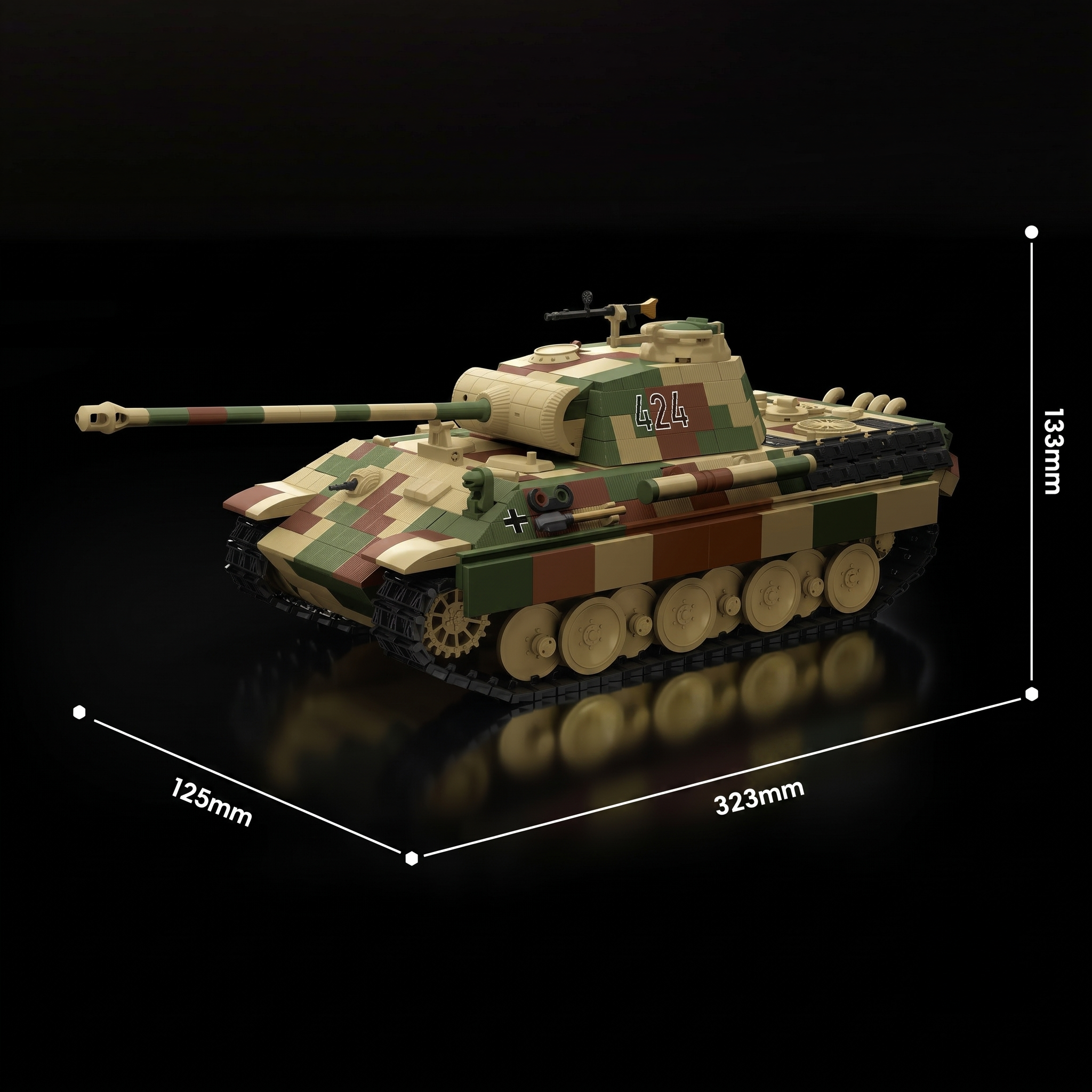 Panzer V Panther 424 | 1675pcs