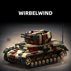 Wirbelwind Flakpanzer | 1474+PCS | 1:28 | WWII German Anti-Aircraft Tank