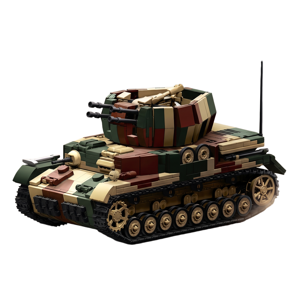 Wirbelwind Flakpanzer | 1474+PCS | 1:28 | WWII German Anti-Aircraft Tank