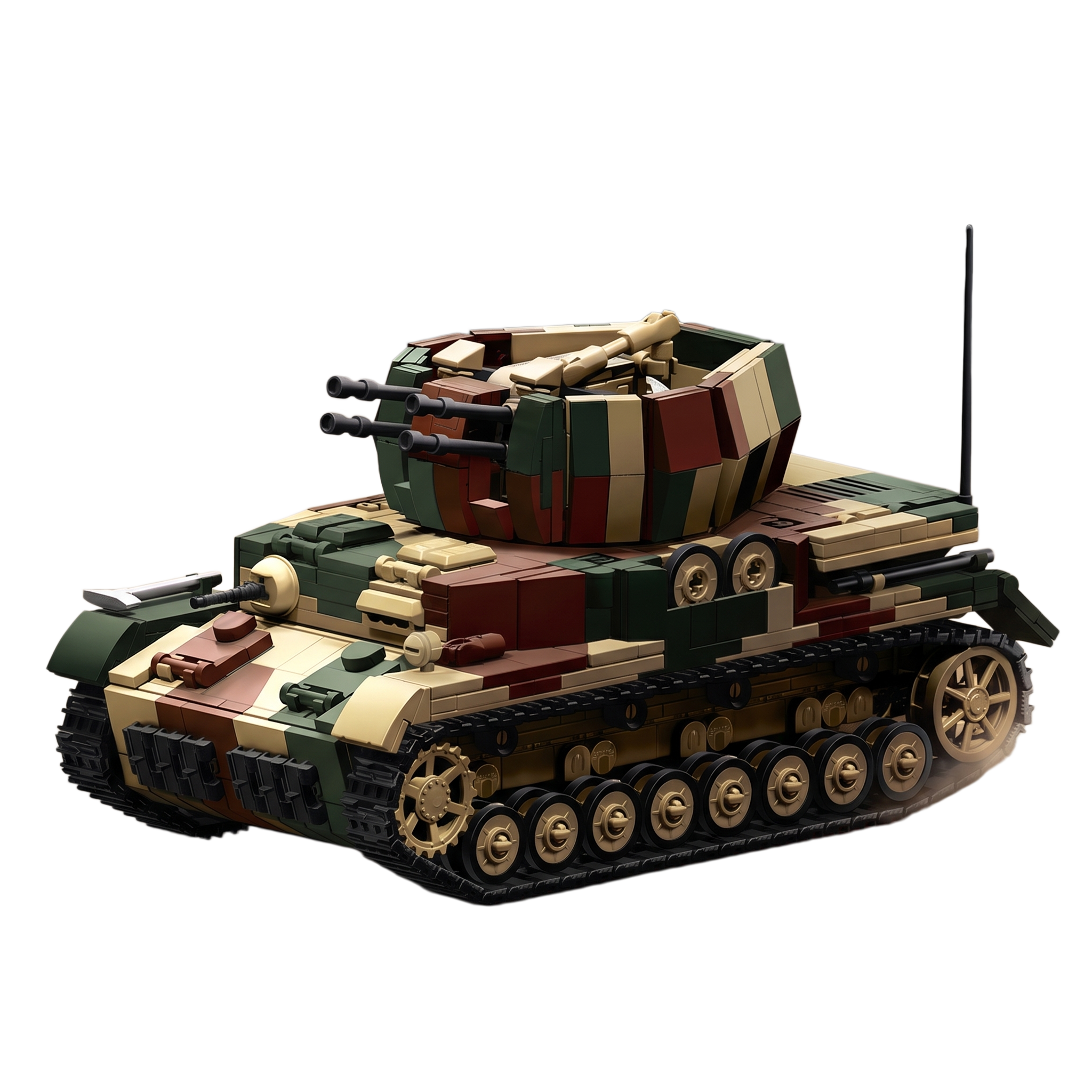 Wirbelwind Flakpanzer | 1474+PCS | 1:28 | WWII German Anti-Aircraft Tank