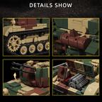 Wirbelwind Flakpanzer | 1474+PCS | 1:28 | WWII German Anti-Aircraft Tank