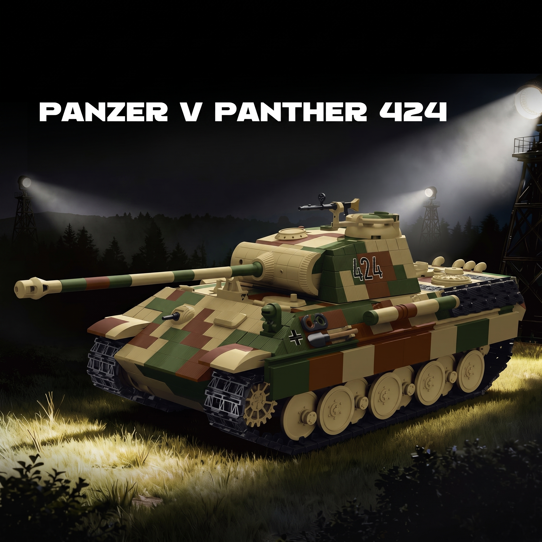 Panzer V Panther 424 | 1675pcs