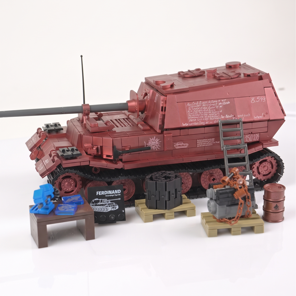 (Limited)Ferdinand Jagdpanzer Tiger (P) | 2125+PCS | 1:28 | WWII German Tank Destroyer
