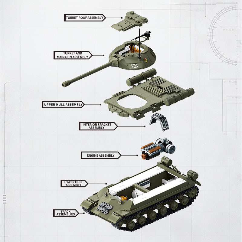 IS-3 Heavy Tank | 1421PCS | 1:28