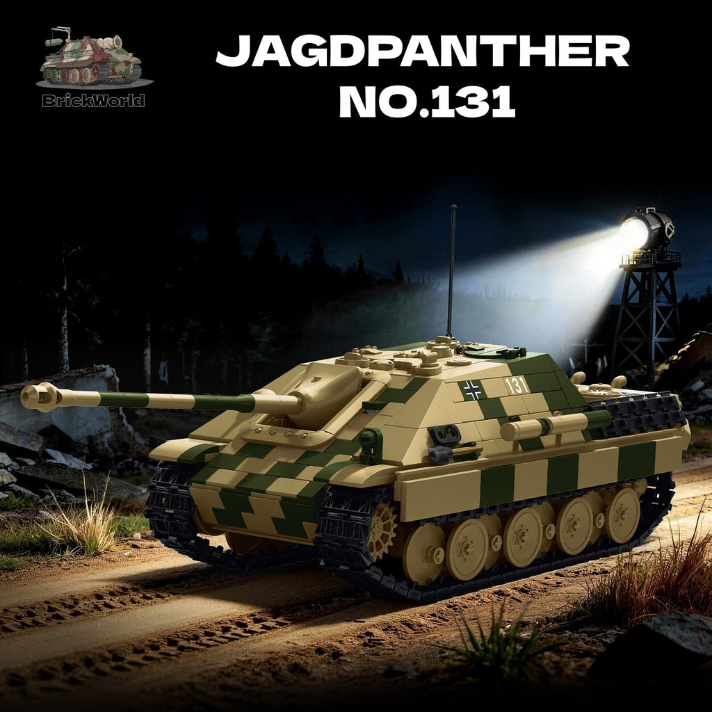 Jagdpanther NO.131 | 1463+PCS | WWII German Tank Destroyer