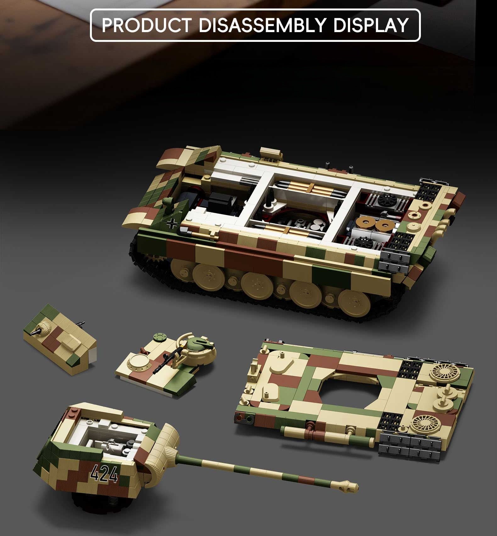 Panzer V Panther 424 | 1675pcs