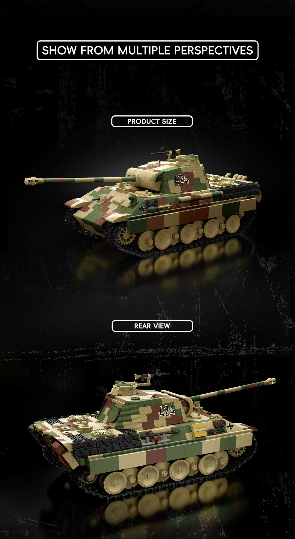 Panzer V Panther 424 | 1675pcs