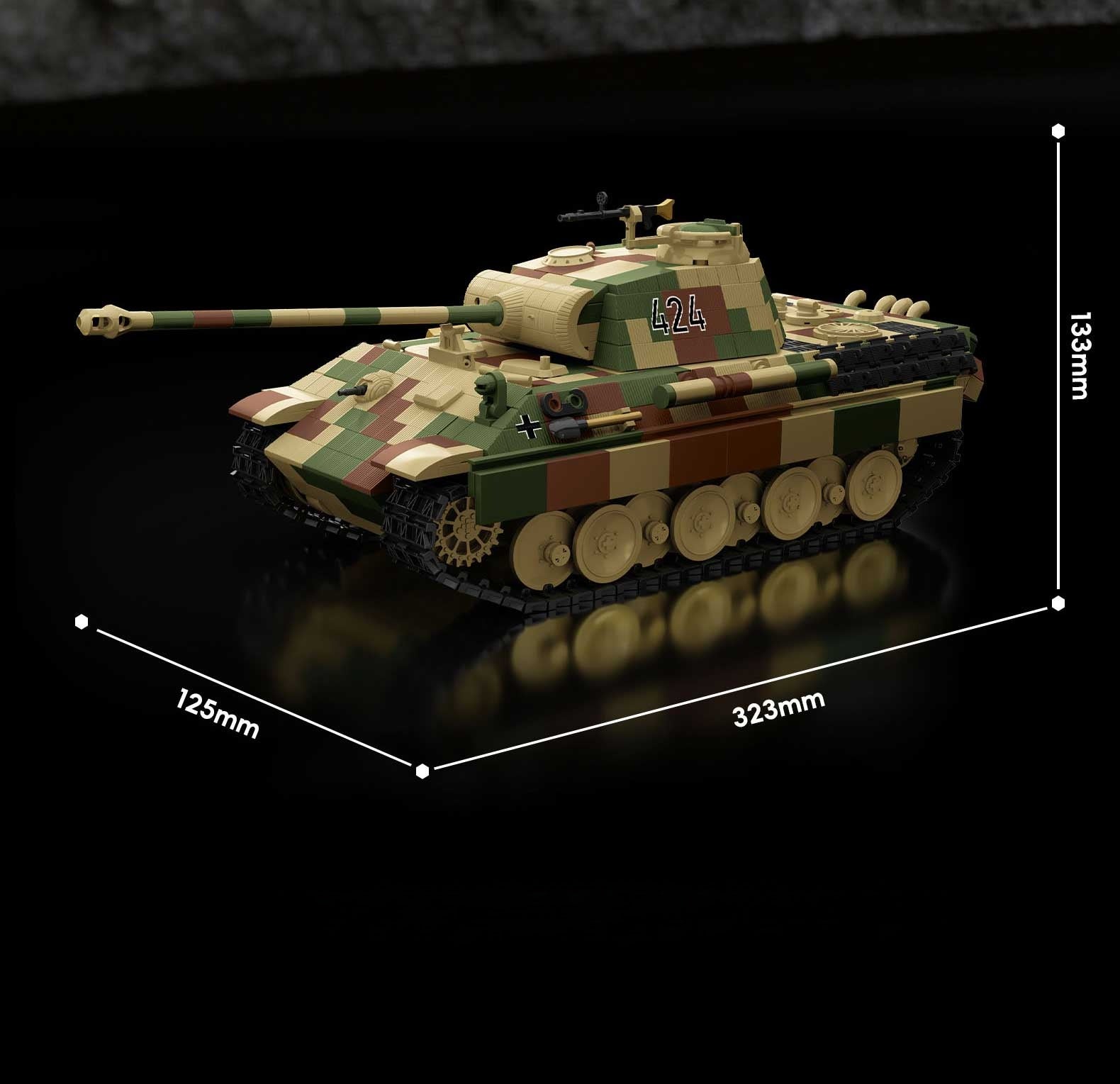 Panzer V Panther 424 | 1675pcs