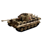 Tiger II Heavy Tank | 2143+PCS | 1:28 | WWII German Panzer VI Ausf.B