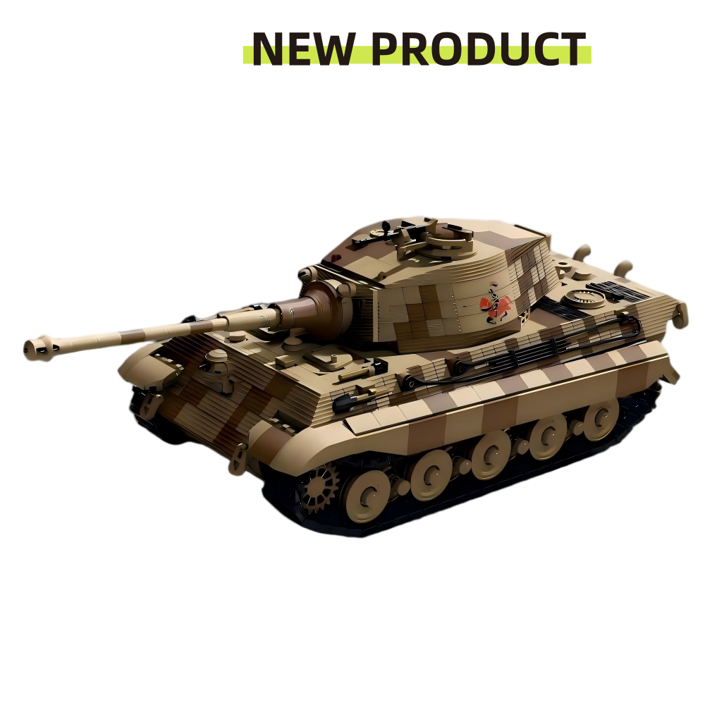 Tiger II Heavy Tank | 2143+PCS | 1:28 | WWII German Panzer VI Ausf.B