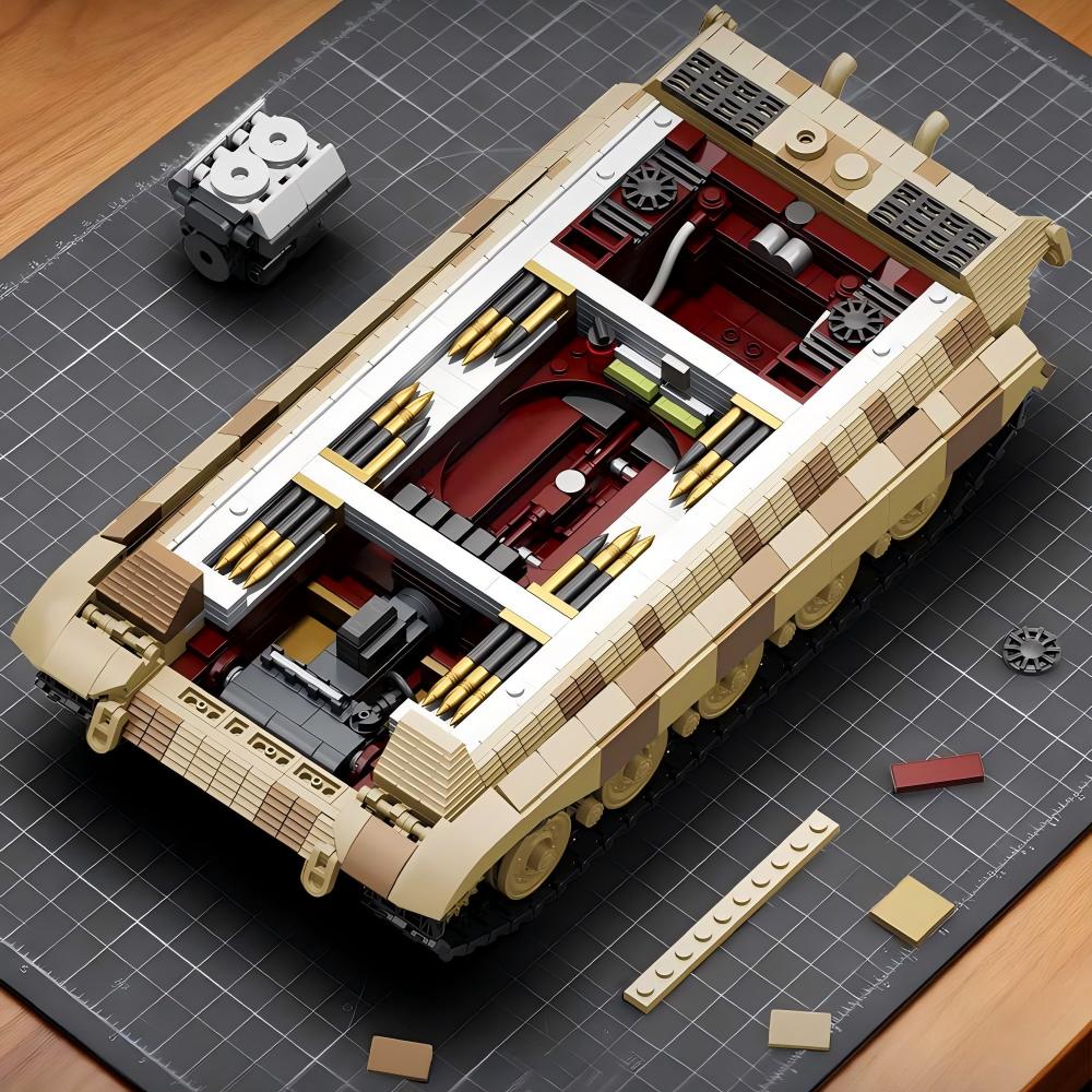 Tiger II Heavy Tank | 2143+PCS | 1:28 | WWII German Panzer VI Ausf.B