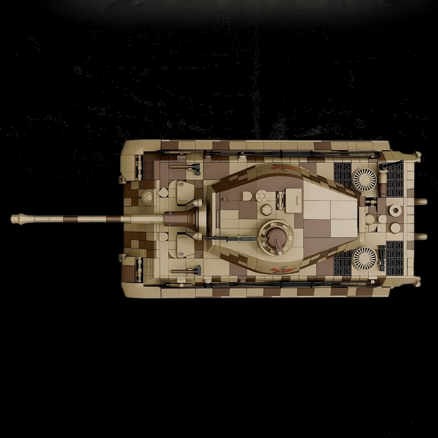 Tiger II Heavy Tank | 2143+PCS | 1:28 | WWII German Panzer VI Ausf.B