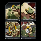 JagdTiger 201 | 2164PCS | 1:28 | WWII German Heavy Tank Destroyer