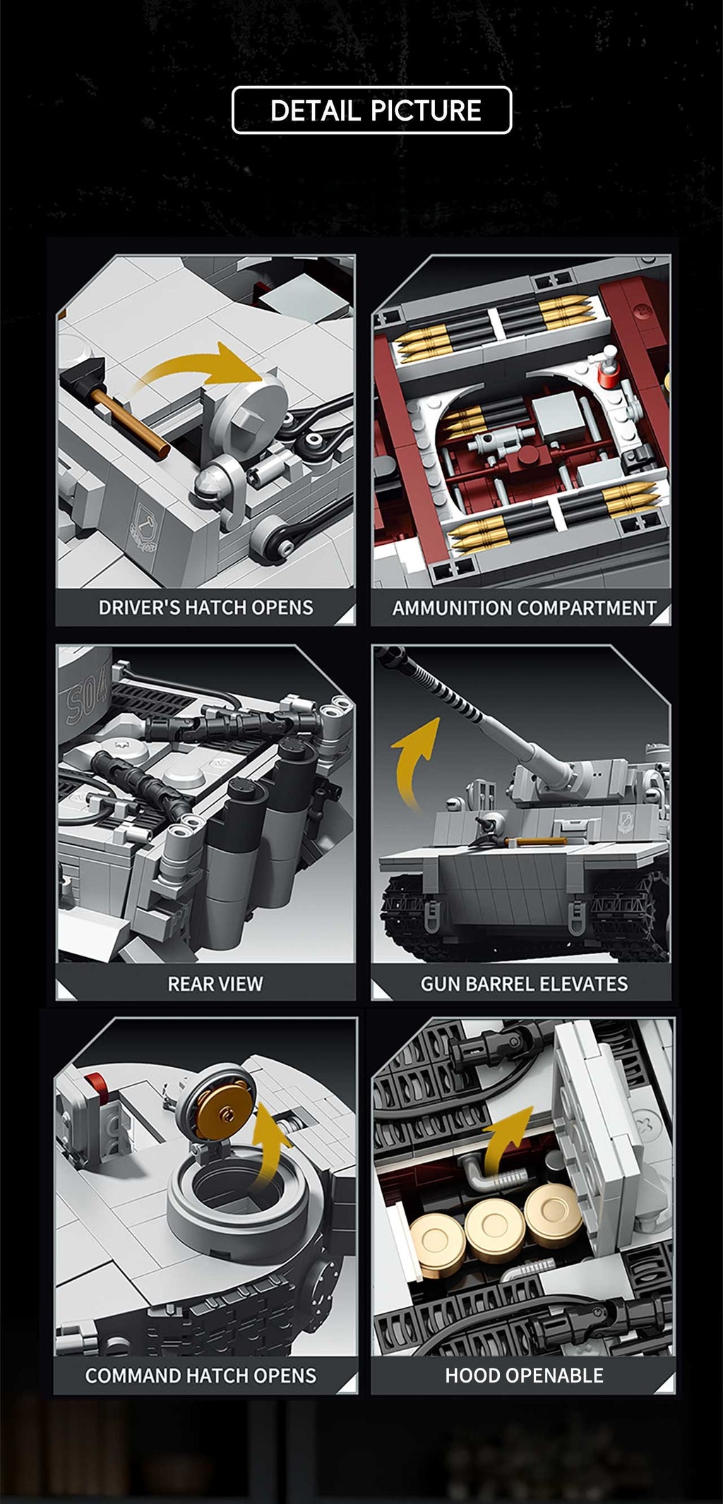 Panzer VI Tiger SO4 | 1544pcs