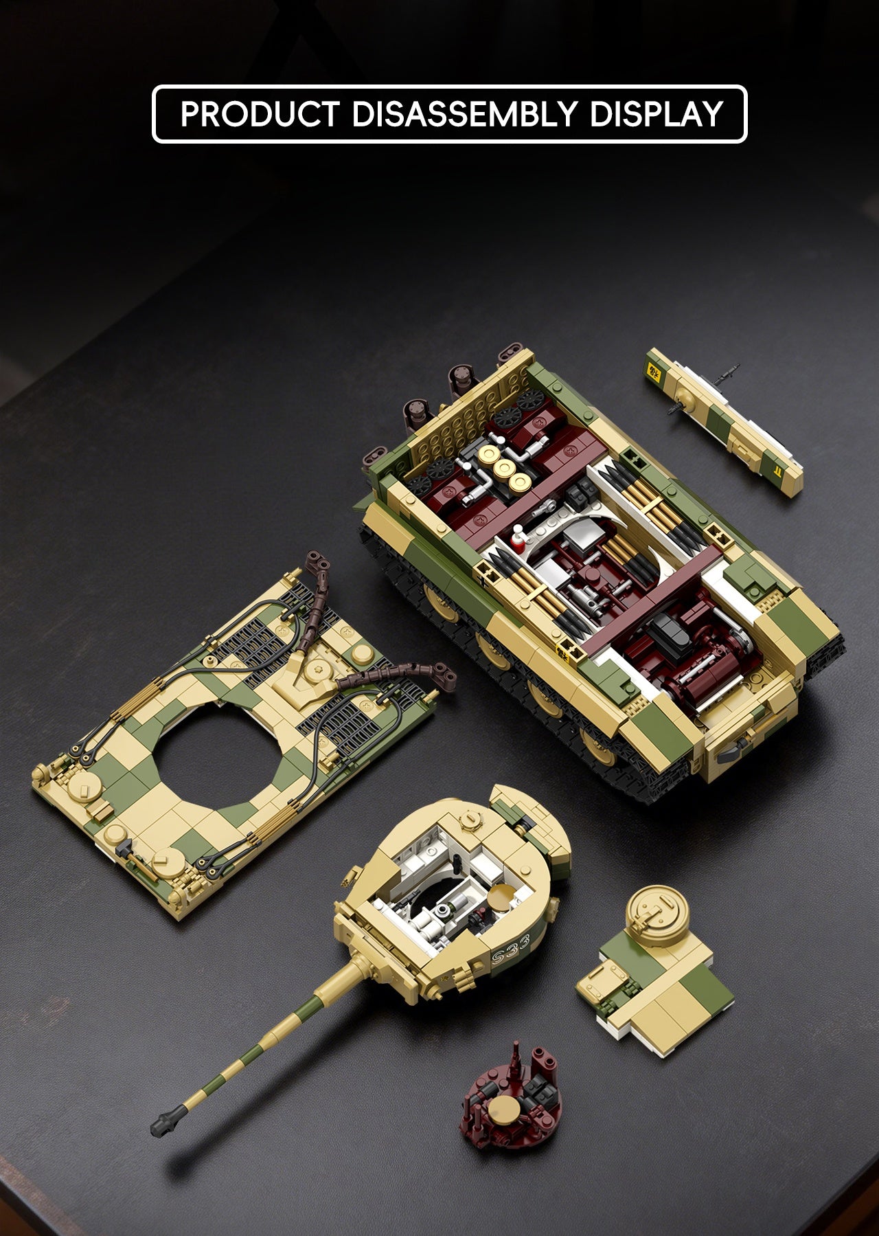 Panzer VI Tiger S33 | 1595pcs