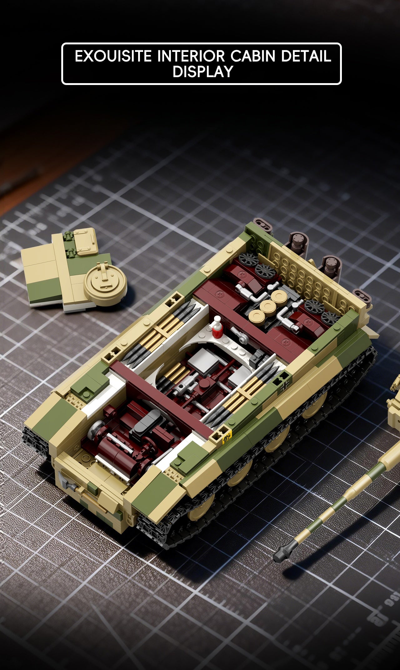 Panzer VI Tiger S33 | 1595pcs