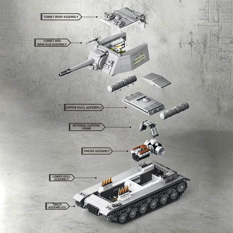 ISU-152 Heavy Self-Propelled Gun | 1305 PCS | 1:28