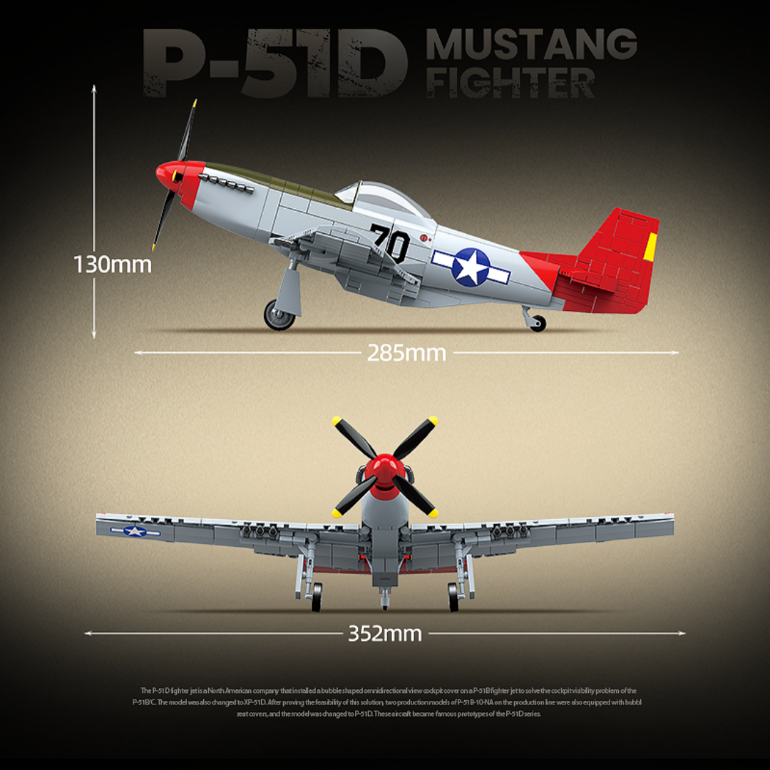 P-51D Mustang Fighter | 580PCS