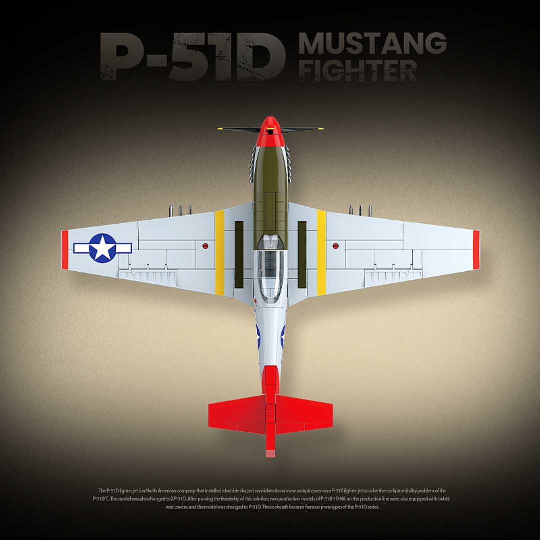 P-51D Mustang Fighter | 580PCS