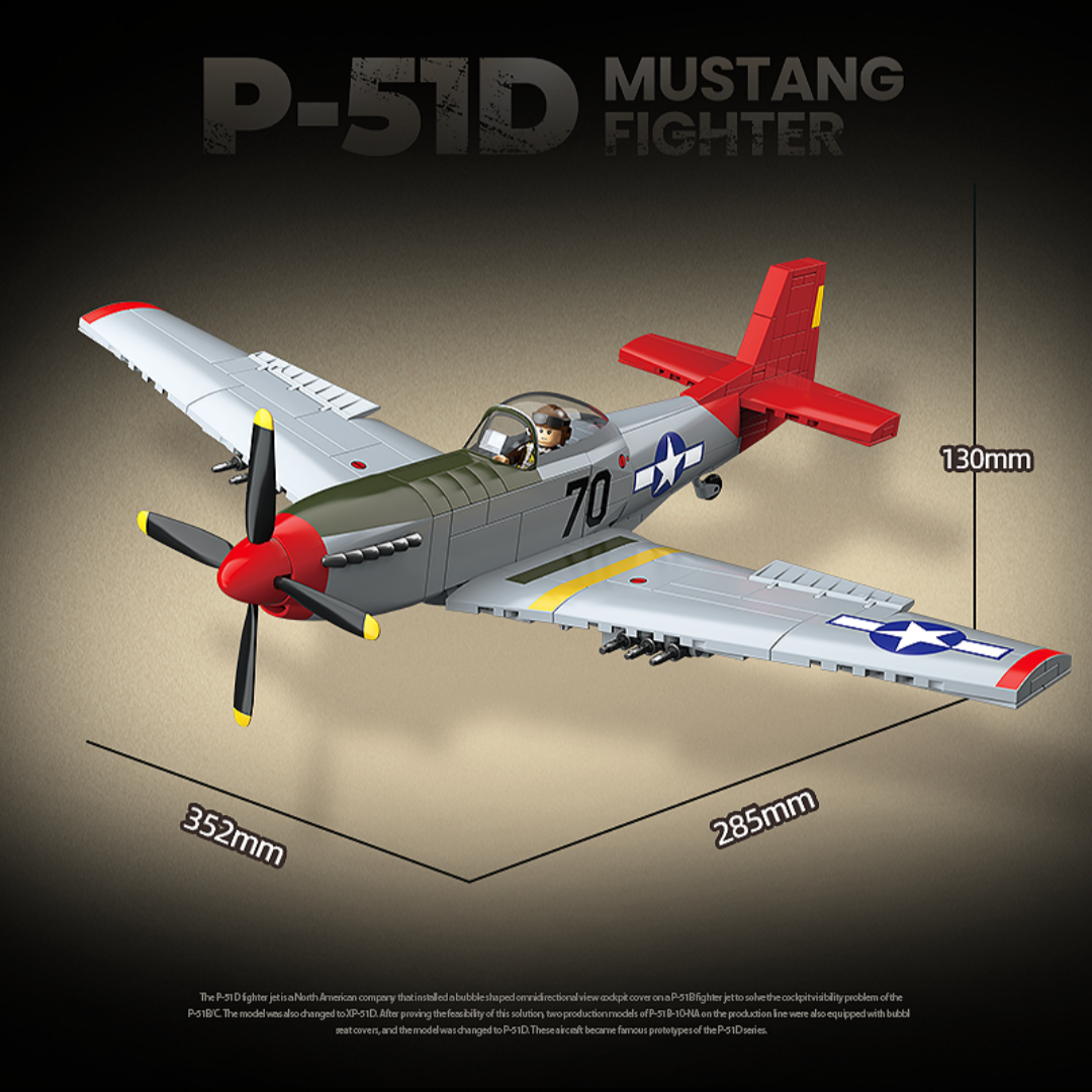 P-51D Mustang Fighter | 580PCS