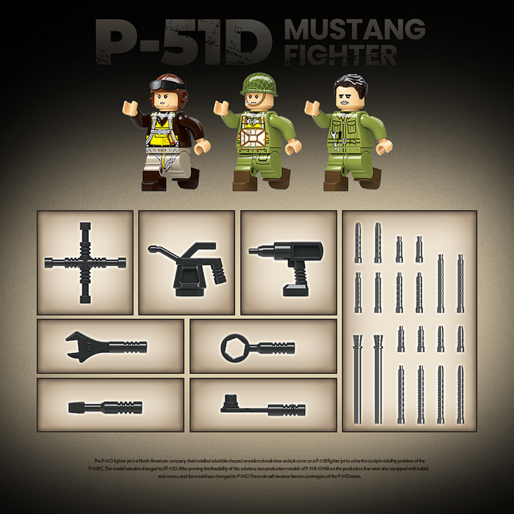 P-51D Mustang Fighter | 580PCS