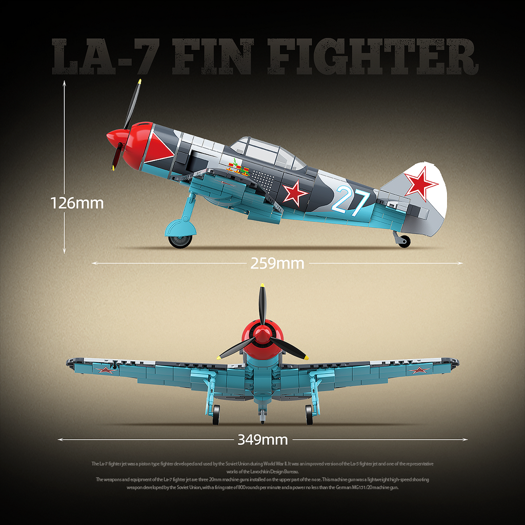 LA-7 FIN FIGHTER | 638PCS