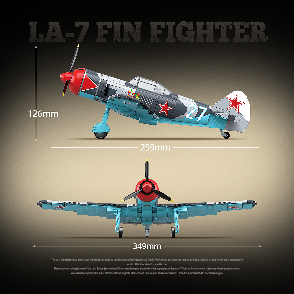LA-7 FIN FIGHTER | 638PCS