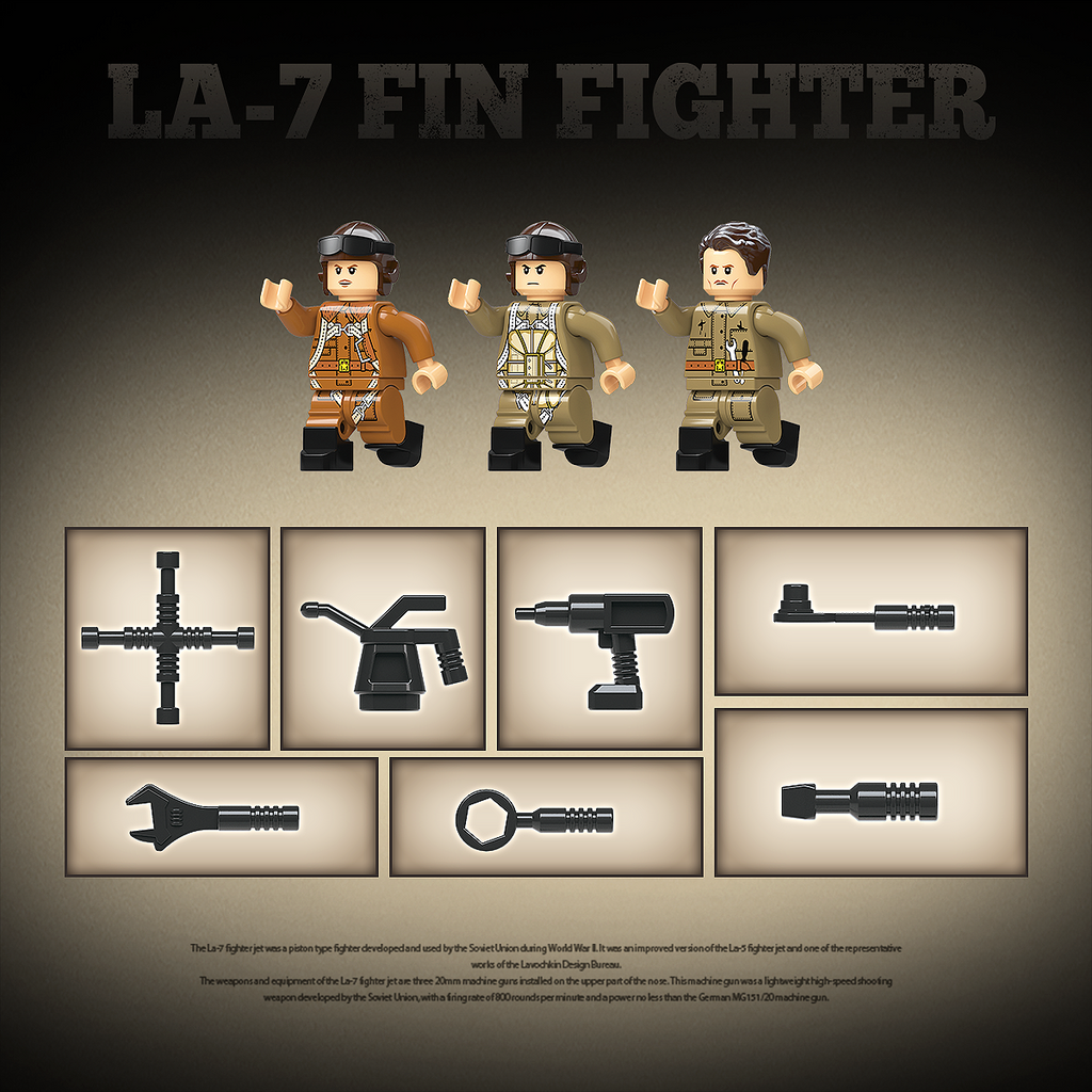 LA-7 FIN FIGHTER | 638PCS