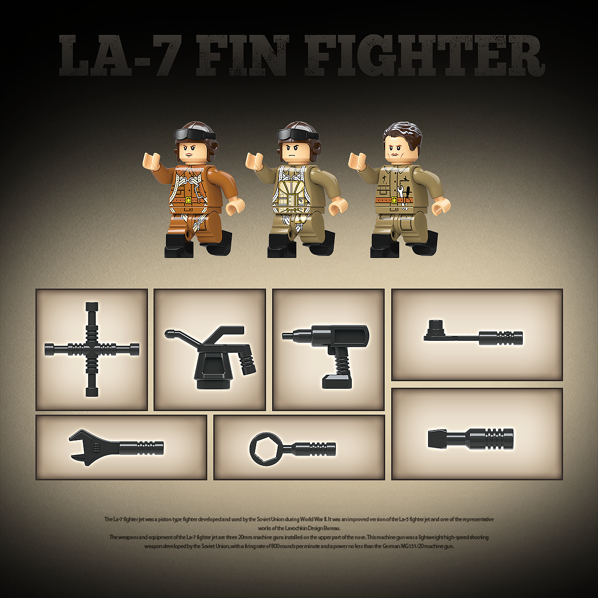 LA-7 FIN FIGHTER | 638PCS