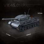 Tiger Tank (P) | 1531 PCS | 1:28 | WWII German Heavy Tank