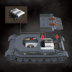 Tiger Tank (P) | 1531 PCS | 1:28 | WWII German Heavy Tank
