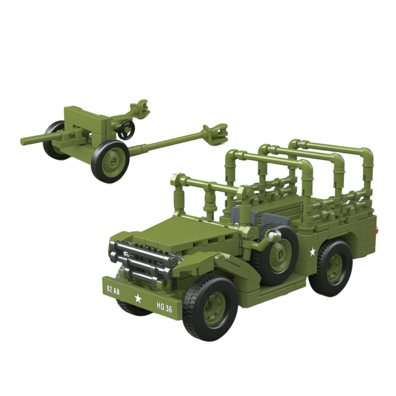 M3 37mm AT GUN Doge Beep WC52 | 313PCS