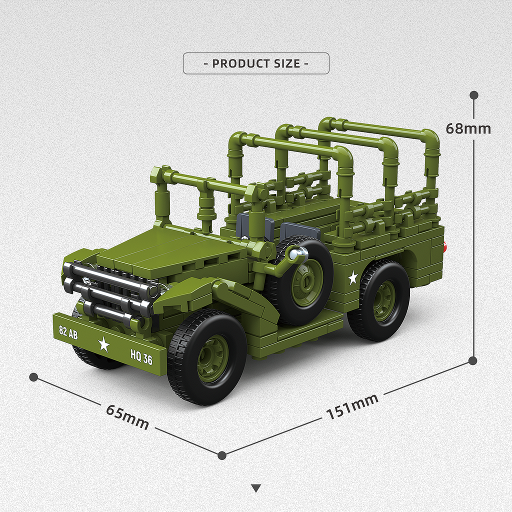 M3 37mm AT GUN Doge Beep WC52 | 313PCS